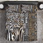 Africa Tribal Pattern Mixed Leopard Skin Bedding Set - African Pride