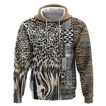 Africa Tribal Pattern Mixed Leopard Skin Hoodie - African Pride
