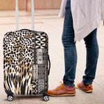 Africa Tribal Pattern Mixed Leopard Skin Luggage Cover - African Pride