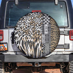 Africa Tribal Pattern Mixed Leopard Skin Spare Tire Cover - African Pride