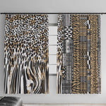 Africa Tribal Pattern Mixed Leopard Skin Window Curtain - African Pride