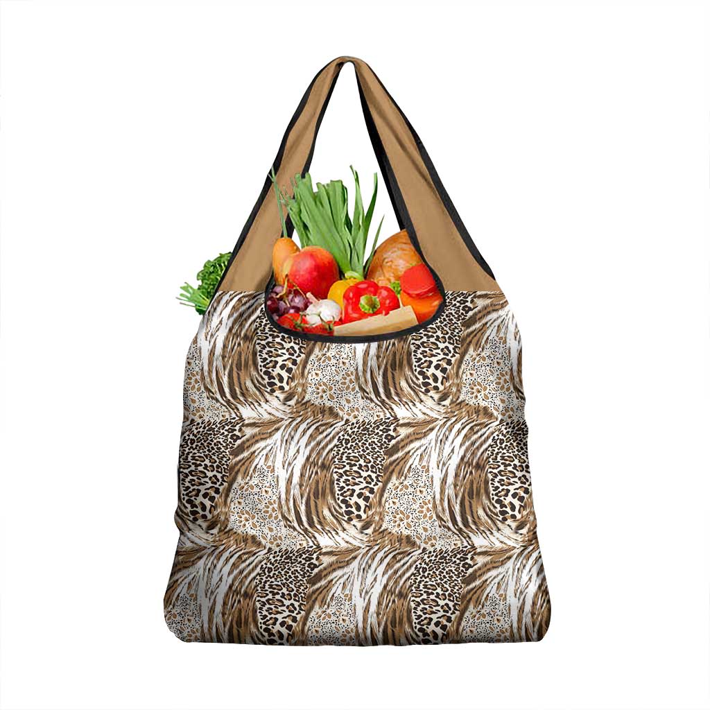 Personalized Mozambique Grocery Bag African Elephant With Capunala Pattern LT15 main image 0
