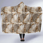 African Wild Animal Skins Hooded Blanket Leopard Pattern - African Pride