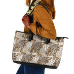 African Wild Animal Skins Leather Tote Bag Leopard Pattern - African Pride