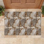 African Wild Animal Skins Rubber Doormat Leopard Pattern - African Pride