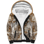 African Wild Animal Skins Sherpa Hoodie Leopard Pattern - African Pride