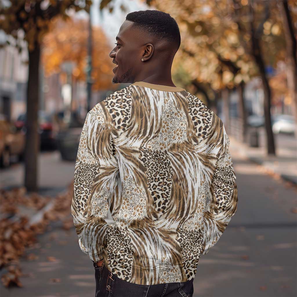 African Wild Animal Skins Sweatshirt Leopard Pattern - African Pride