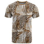 African Wild Animal Skins T shirt Leopard Pattern - African Pride
