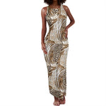 African Wild Animal Skins Tank Maxi Dress Leopard Pattern - African Pride