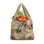 African Wild Animal Skins Grocery Bag Zebra Tiger Leopard Mix Skin - African Pride