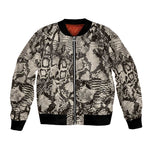 African Wild Animal Skins Bomber Jacket Snake and Crocodile Mix Skin - African Pride