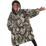 African Wild Animal Skins Kid Wearable Blanket Hoodie Snake and Crocodile Mix Skin - African Pride