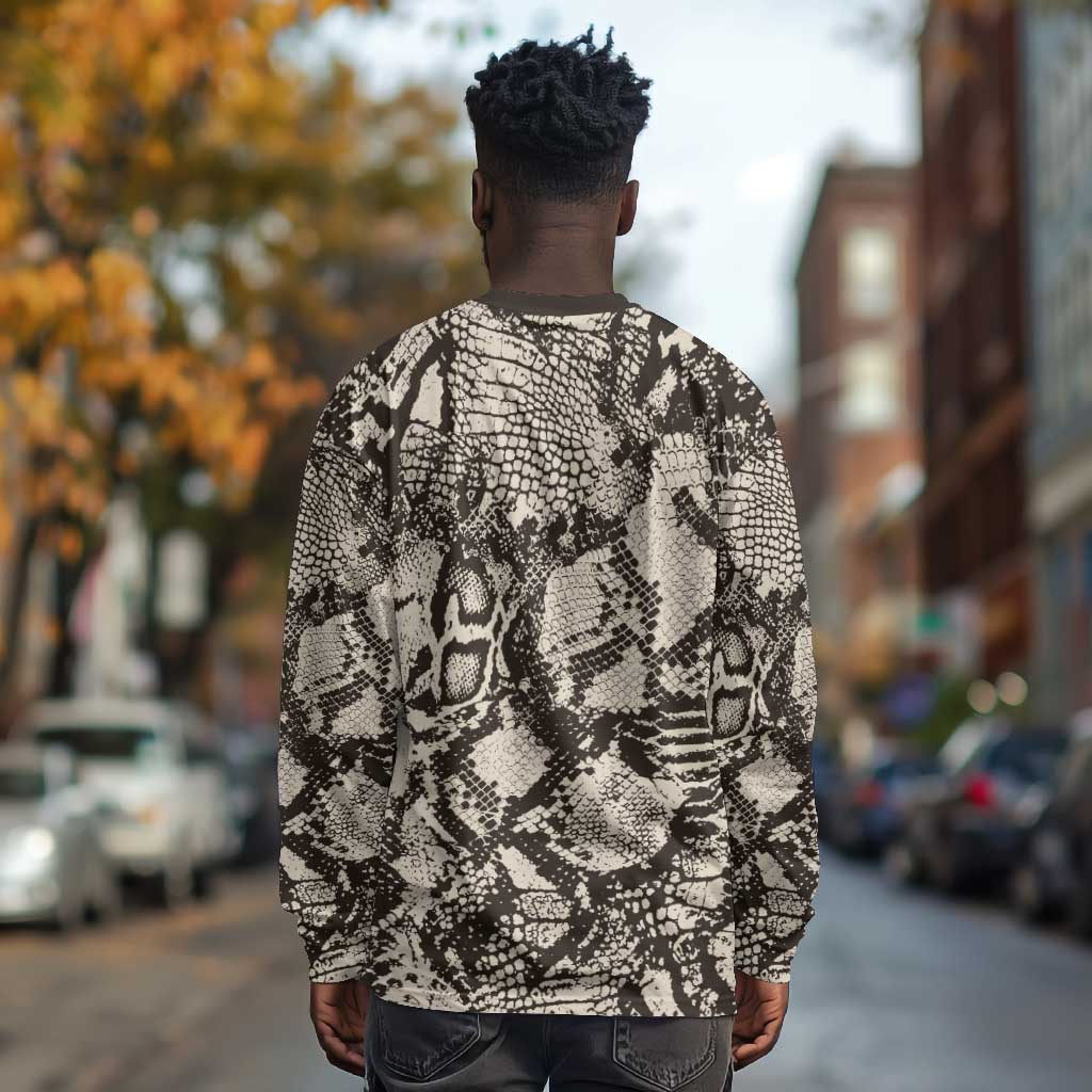 African Wild Animal Skins Long Sleeve Shirt Snake and Crocodile Mix Skin - African Pride