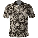 African Wild Animal Skins Polo Shirt Snake and Crocodile Mix Skin - African Pride