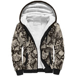 African Wild Animal Skins Sherpa Hoodie Snake and Crocodile Mix Skin - African Pride