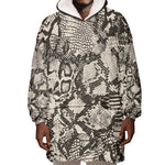 African Wild Animal Skins Wearable Blanket Hoodie Snake and Crocodile Mix Skin - African Pride