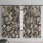 African Wild Animal Skins Window Curtain Snake and Crocodile Mix Skin - African Pride