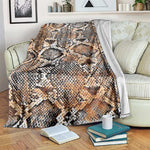 African Wild Animal Skins Blanket Vintage Snake Skin Pattern - African Pride