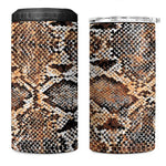 African Wild Animal Skins 4 in 1 Can Cooler Tumbler Vintage Snake Skin Pattern - African Pride
