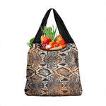 African Wild Animal Skins Grocery Bag Vintage Snake Skin Pattern - African Pride