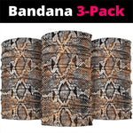 African Wild Animal Skins Neck Gaiter Vintage Snake Skin Pattern - African Pride