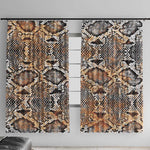 African Wild Animal Skins Window Curtain Vintage Snake Skin Pattern - African Pride