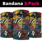 African Wild Animal Skins Neck Gaiter Triangles Pattern Afro Pattern Style LT9