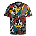African Wild Animal Skins Rugby Jersey Triangles Pattern Afro Pattern Style - African Pride