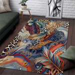 African Wild Animal Skins Area Rug Unique Leopard Zebra And Snake Patterns - African Pride