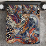 African Wild Animal Skins Bedding Set Unique Leopard Zebra And Snake Patterns - African Pride