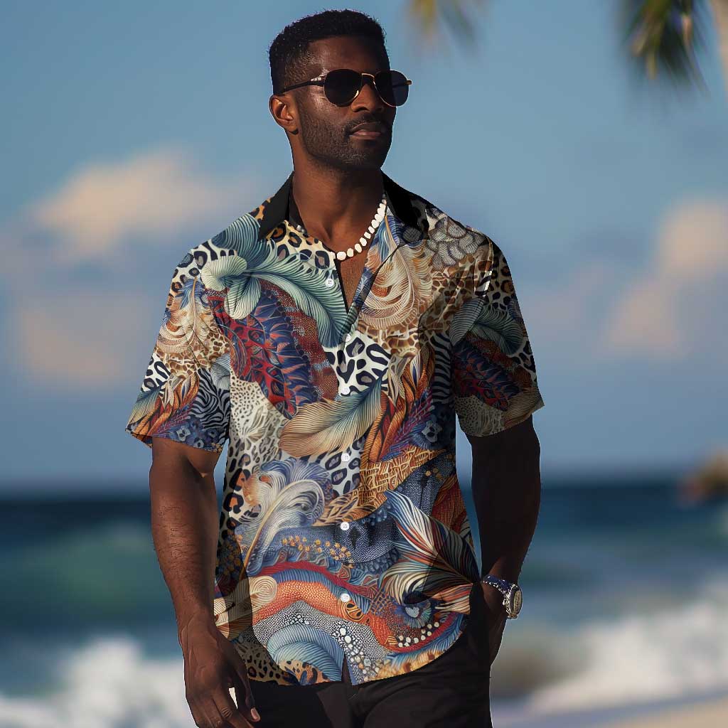 African Wild Animal Skins Hawaiian Shirt Unique Leopard Zebra And Snake Patterns - African Pride