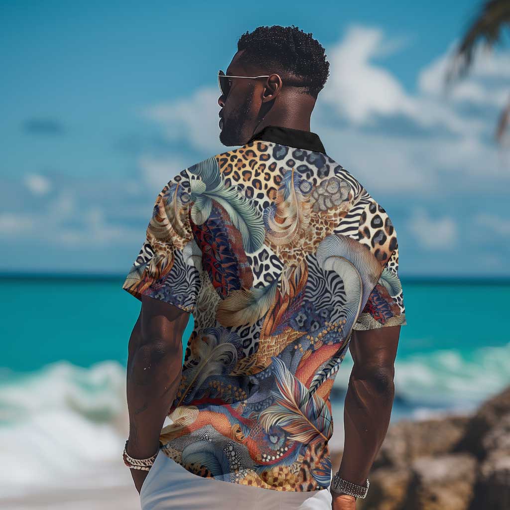 African Wild Animal Skins Hawaiian Shirt Unique Leopard Zebra And Snake Patterns - African Pride