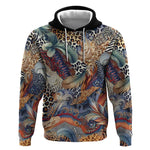 African Wild Animal Skins Hoodie Unique Leopard Zebra And Snake Patterns - African Pride