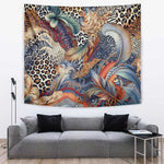 African Wild Animal Skins Tapestry Unique Leopard Zebra And Snake Patterns - African Pride