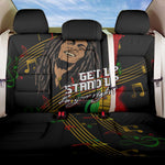 Legend Bob Get Up Stand Up Back Car Seat Cover Black Jamaican Reggae Multicolored