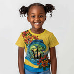 Black Barbadians Mahi-mahi Trident Kid T shirt - African Pride
