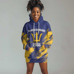 Black Barbadians Pride Est 1966 Hoodie Dress - African Pride