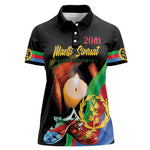 Personalized Afro-Eritrea Maelti Siwuat Women Polo Shirt Shida Shoes Glory To Our Martyrs Eritrea