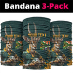 South Africa Rugby Custom Neck Gaiter Afro Springboks Mascot Sporty Version LT9