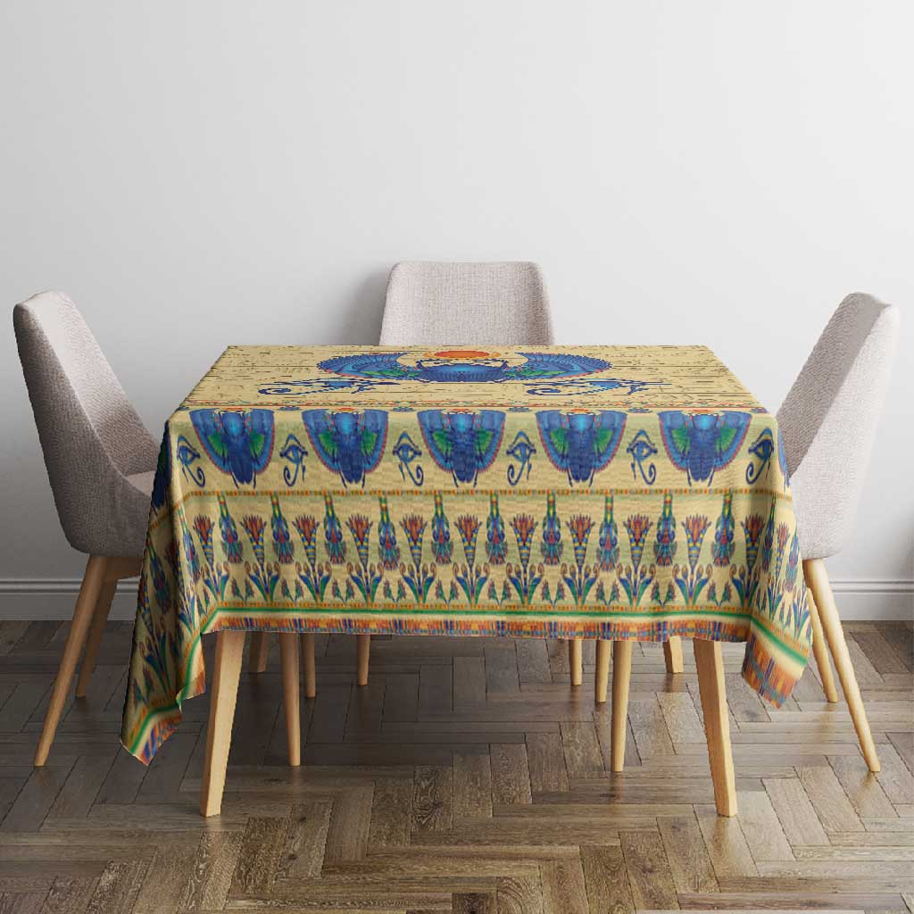 Ancient Egypt Scarab Beetle Tablecloth