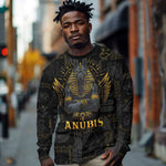 Anubis Egyptian God of Death Long Sleeve Shirt