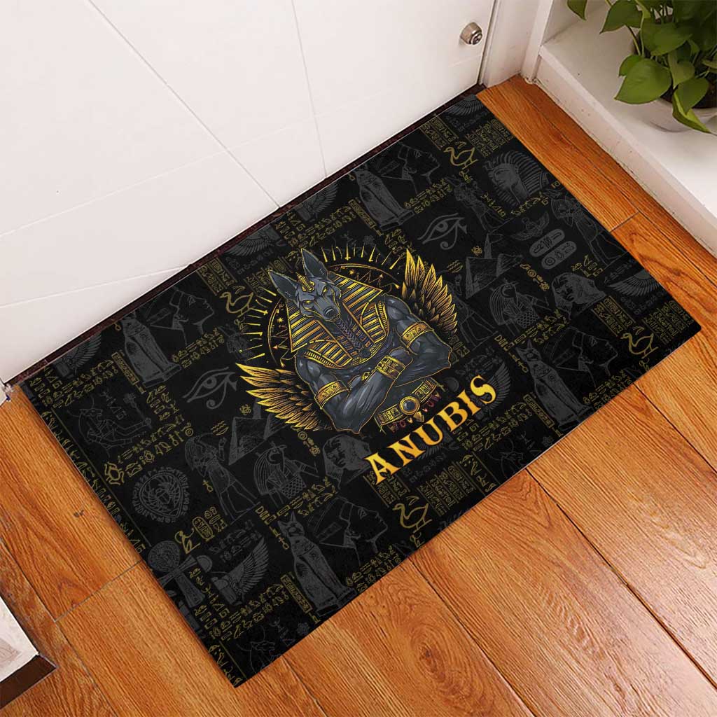Anubis Egyptian God of Death Rubber Doormat