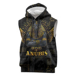 Anubis Egyptian God of Death Sleeveless Hoodie - African Pride
