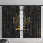 Anubis Egyptian God of Death Window Curtain