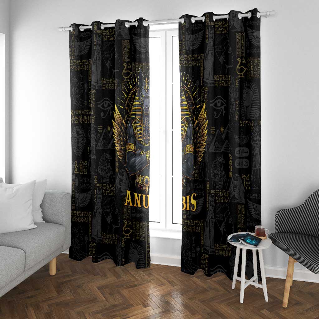 Anubis Egyptian God of Death Window Curtain