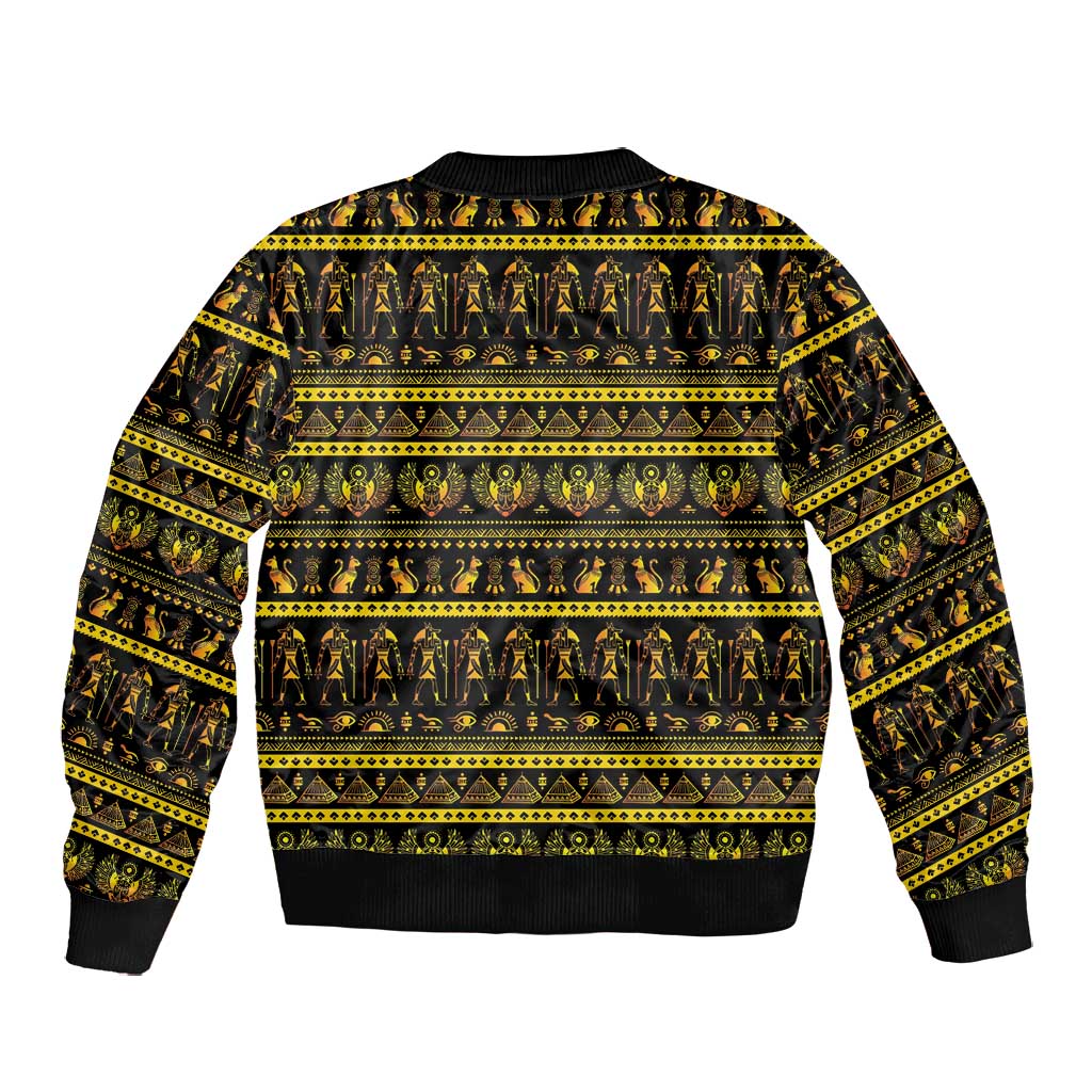Egyptian God of The Sun Eye of Ra Bomber Jacket