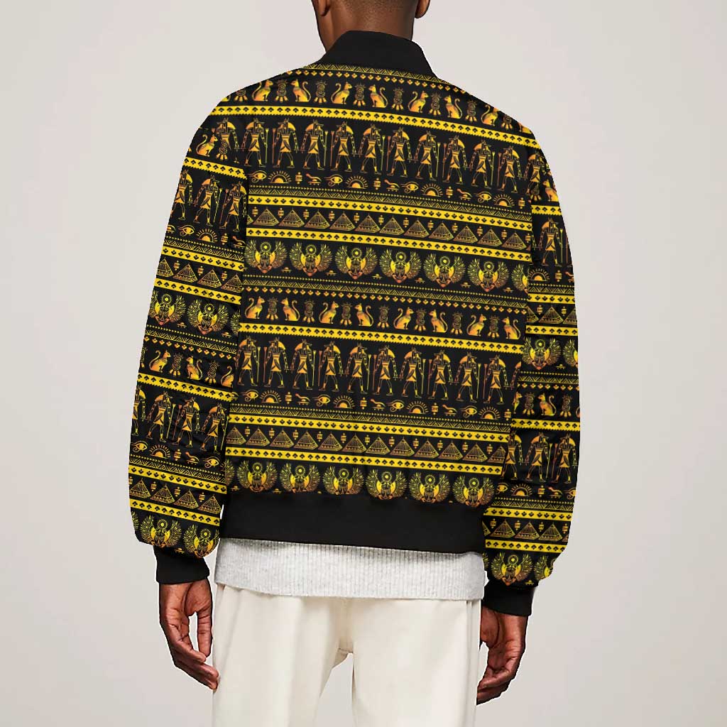 Egyptian God of The Sun Eye of Ra Bomber Jacket