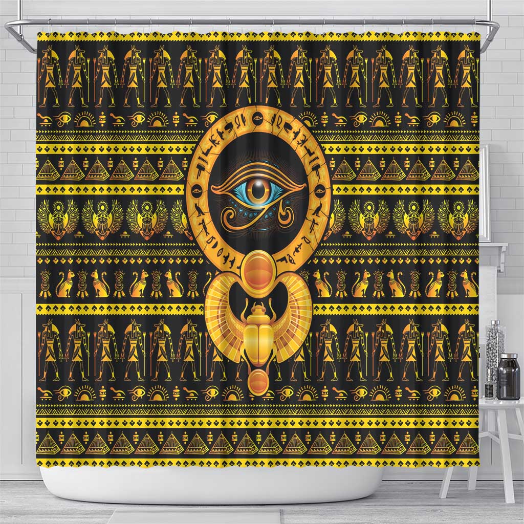 Egyptian God of The Sun Eye of Ra Shower Curtain