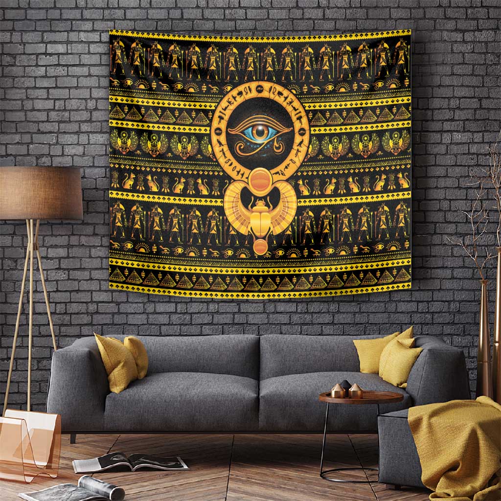 Egyptian God of The Sun Eye of Ra Tapestry
