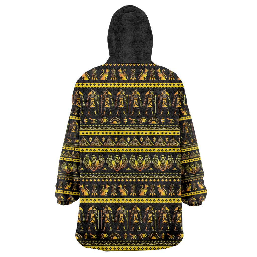 Egyptian God of The Sun Eye of Ra Wearable Blanket Hoodie